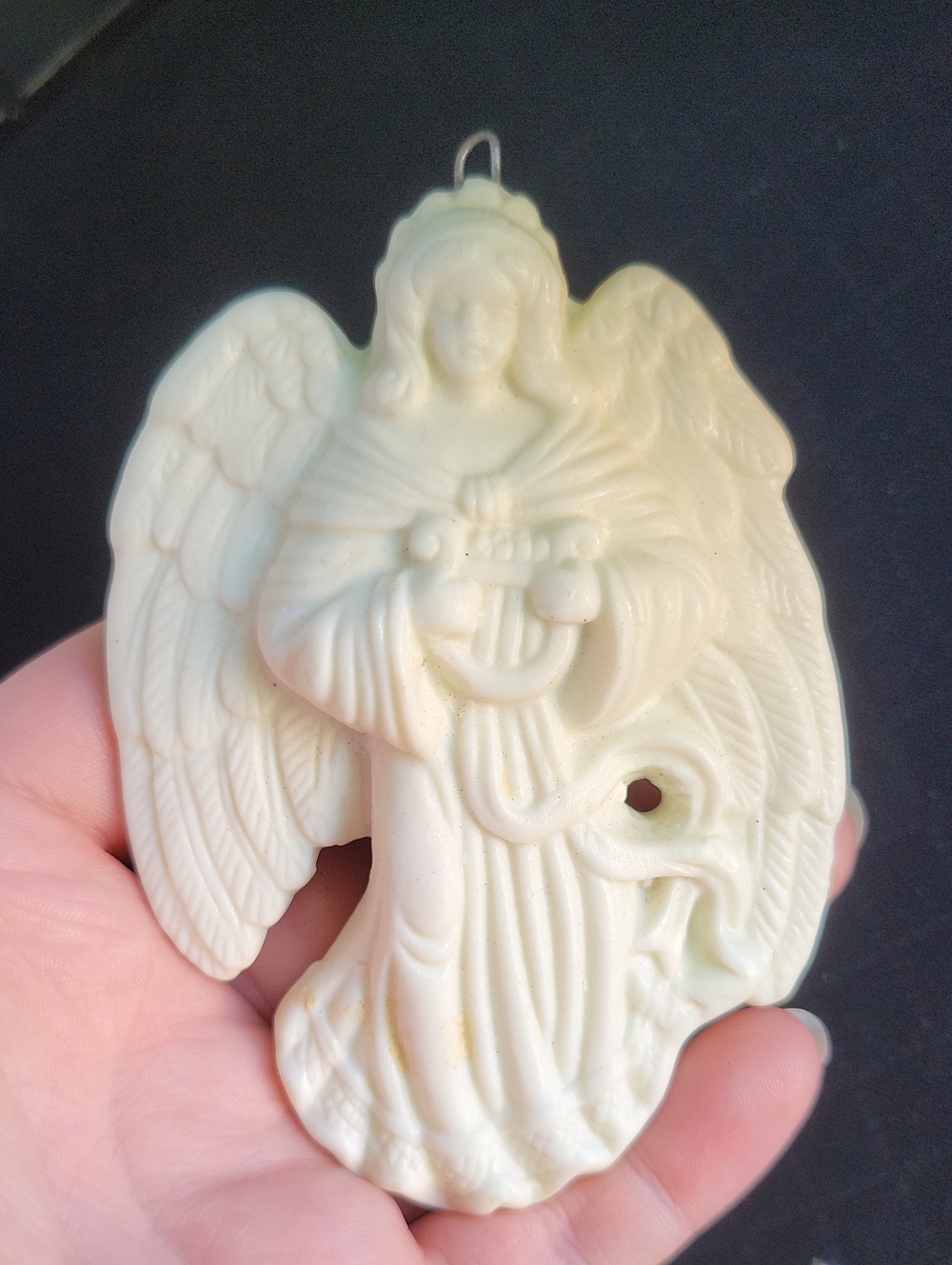 Ivory Angel Ornament Home Accent - Soft Cream Decorative Hanging
